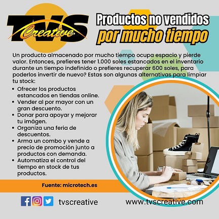 Productos no vendidos por mucho tiempo